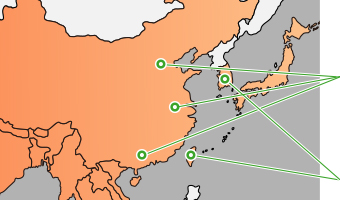 Networks Map in East Asia